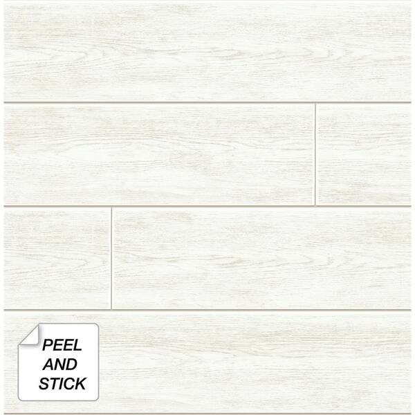 Shop Nextwall Off White Shiplap Peel And Stick Removable Wallpaper 5 In W X 18 Ft L Overstock