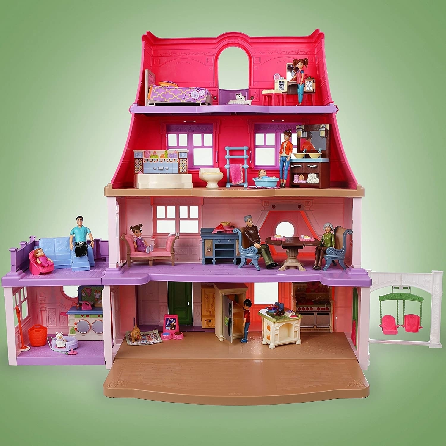 our sweet family 8 room dollhouse