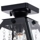 preview thumbnail 3 of 2, Tremont 12.5-in W Crystal Black Urban Loft Semi Flush Mount Ceiling Light - 12.5-in. W x 12.25-in. H x 12.5-in. D