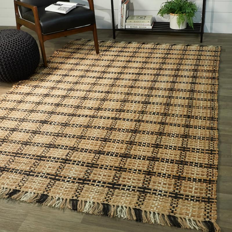 Papilio Elijah Sisal Flatweave Natural Fiber Jute Area Rug - 2'7" x 6'7" Runner - Tan