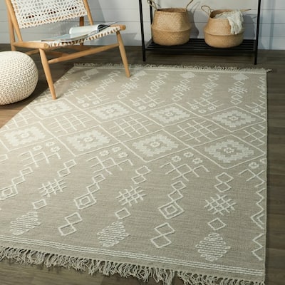 Papilio Nikola Geometric Cotton Flatweave Area Rug