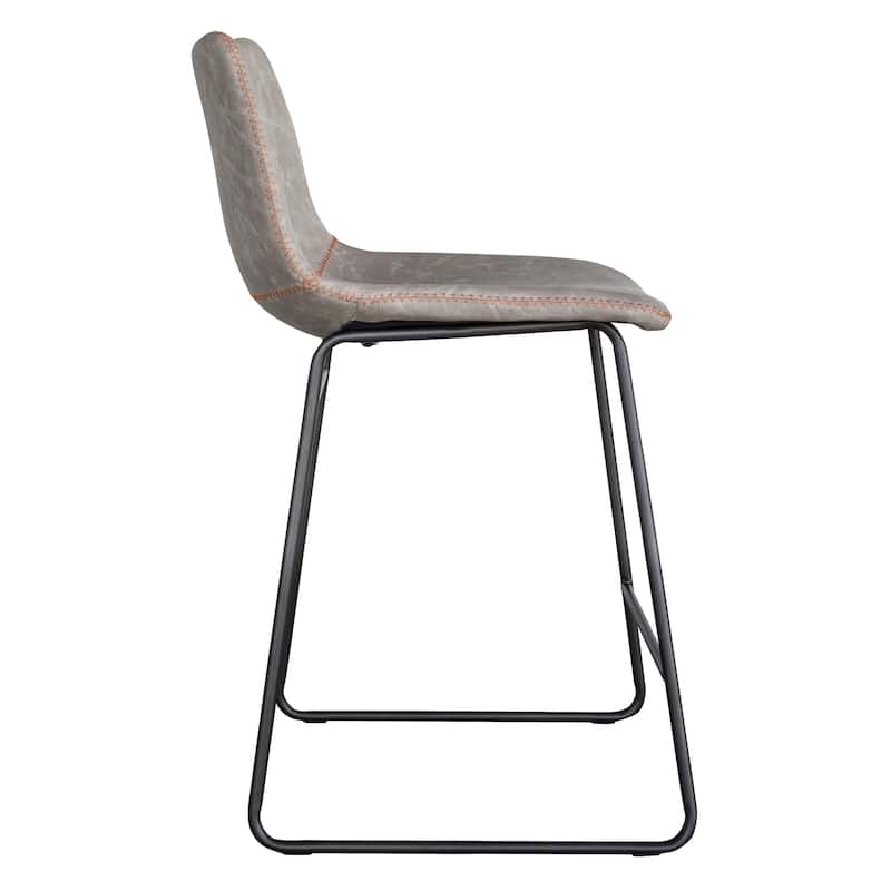 Classic Faux Leather 24 inch Counter Height Chair Set - N/A
