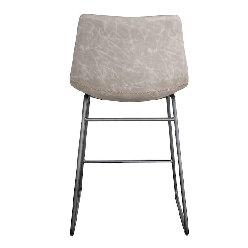 Classic Faux Leather 24 inch Counter Height Chair Set - N/A