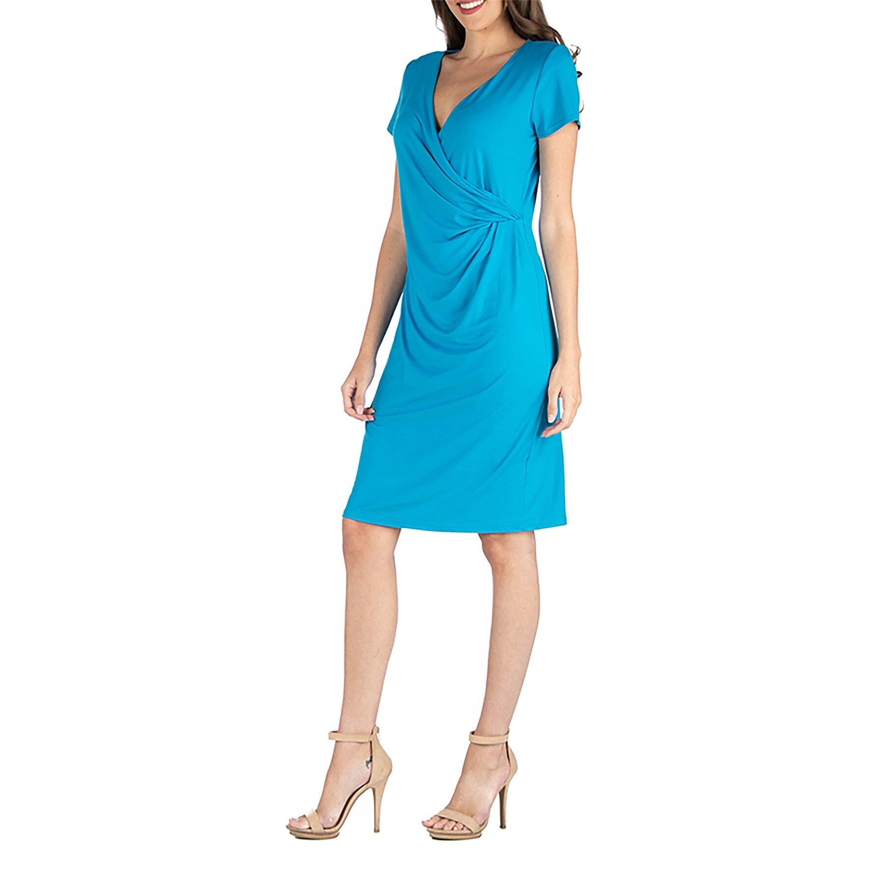 wrap over party dress