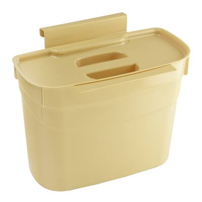 Plastic Hanging Trash Can Wastebasket for Kitchen, Bedroom, Office