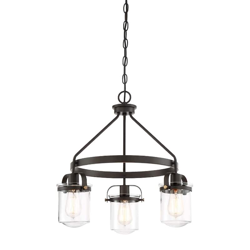 Jaxon 3 Light Chandelier - Oil Rubbed