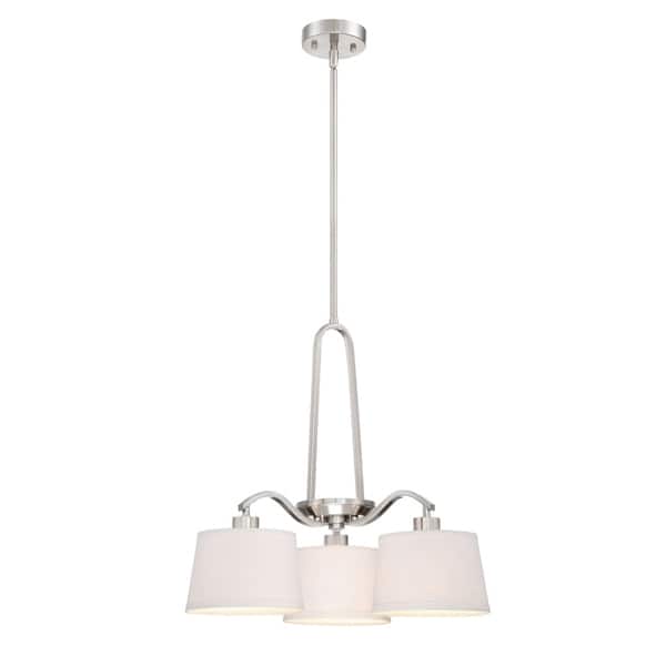 slide 1 of 1, Studio 3 Light Chandelier - Satin