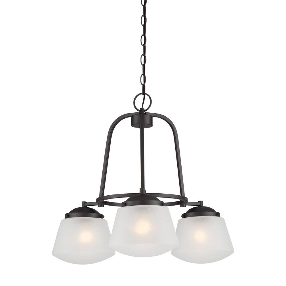 Mason 3 Light Chandelier - Satin