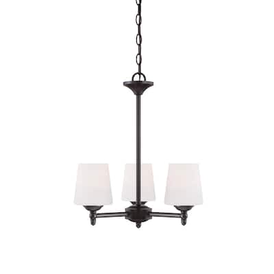 Darcy 3 Light Chandelier - Oil Rubbed