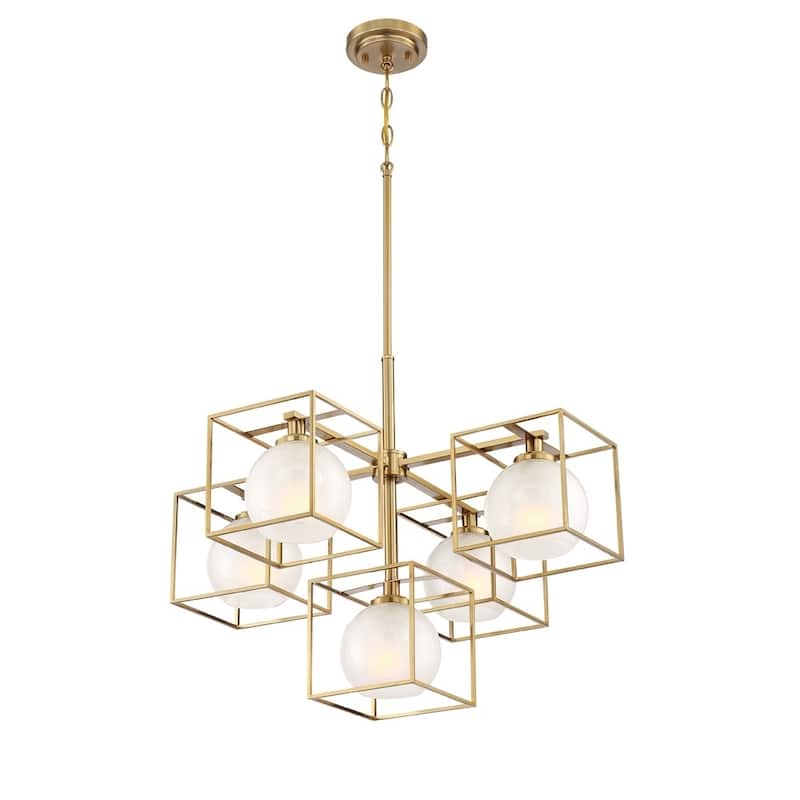 Cowen 5 Light Chandelier - Brushed