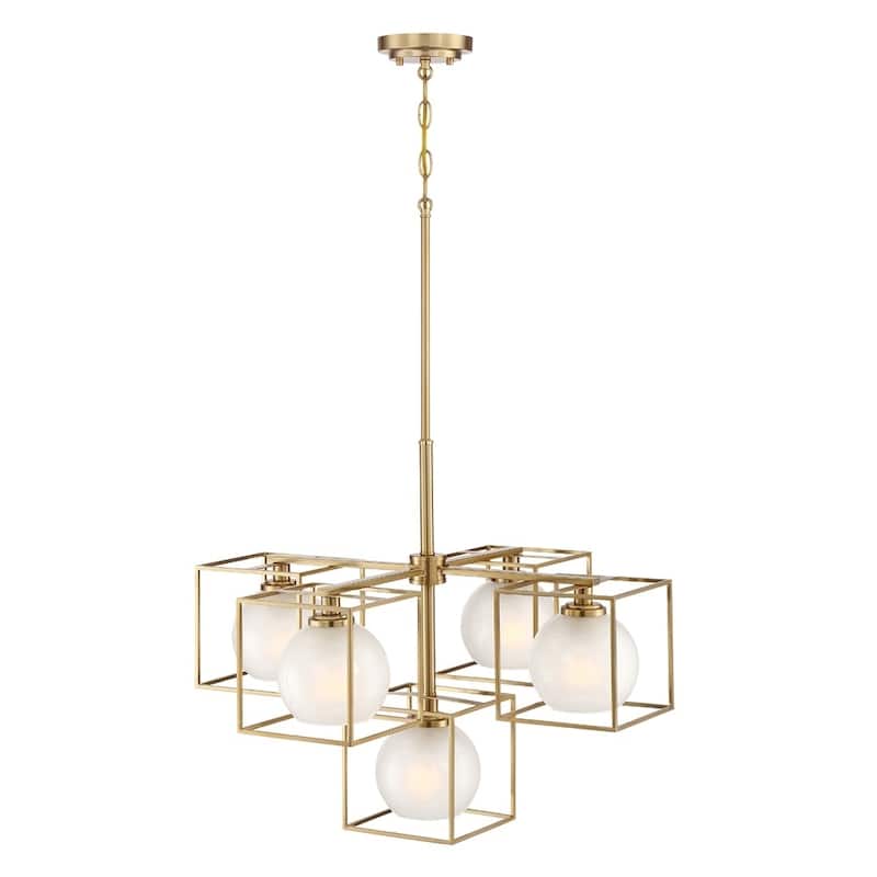 Cowen 5 Light Chandelier - Brushed