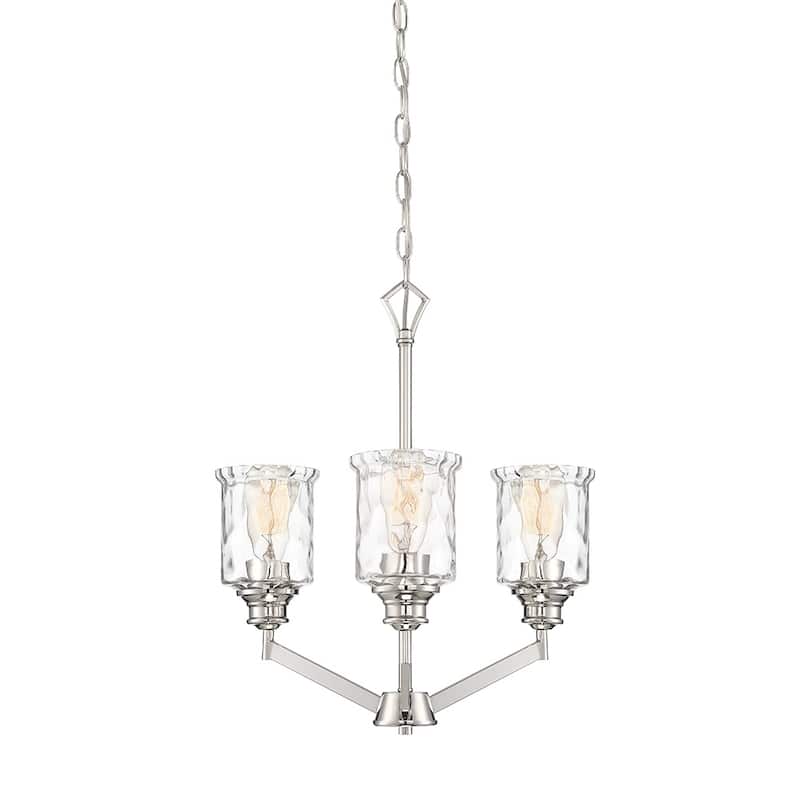 Drake 3 Light Chandelier - Polished