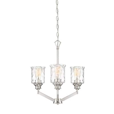 Drake 3 Light Chandelier - Polished