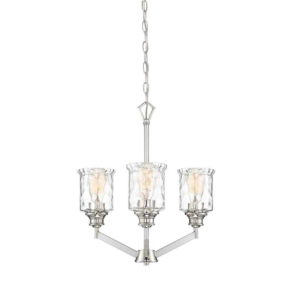 Drake 3 Light Chandelier - Polished