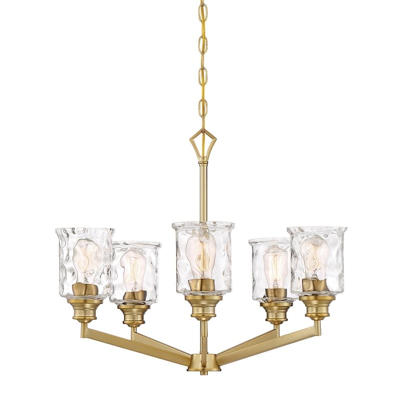 Drake 5 Light Chandelier - Brushed