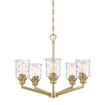 Drake 5 Light Chandelier - Brushed