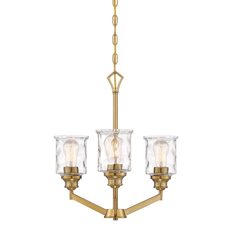 Drake 3 Light Chandelier - Brushed