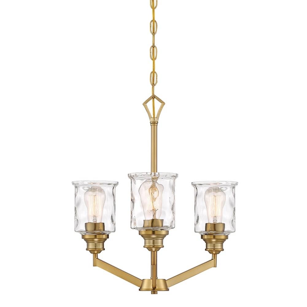 Drake 3 Light Chandelier - Brushed