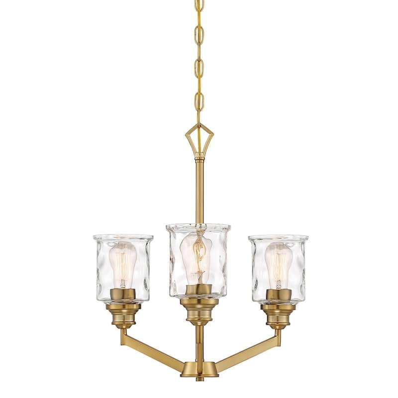 Drake 3 Light Chandelier - Brushed