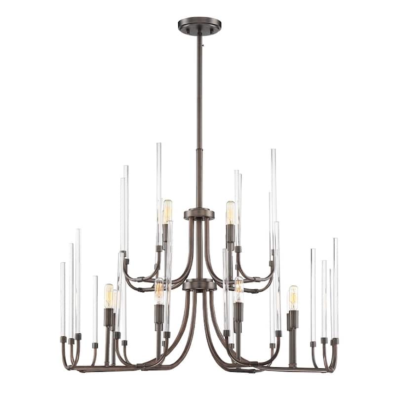 Laretto 12 Light Chandelier - Satin