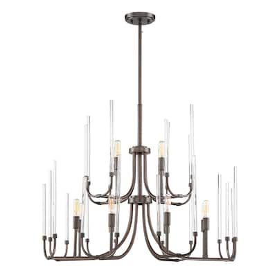 Laretto 12 Light Chandelier - Satin