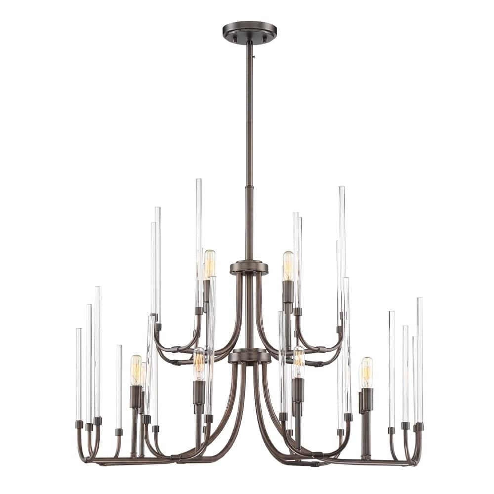 Laretto 12 Light Chandelier - Satin