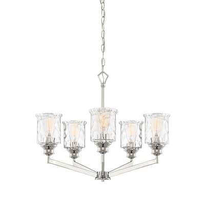 Drake 5 Light Chandelier - Polished