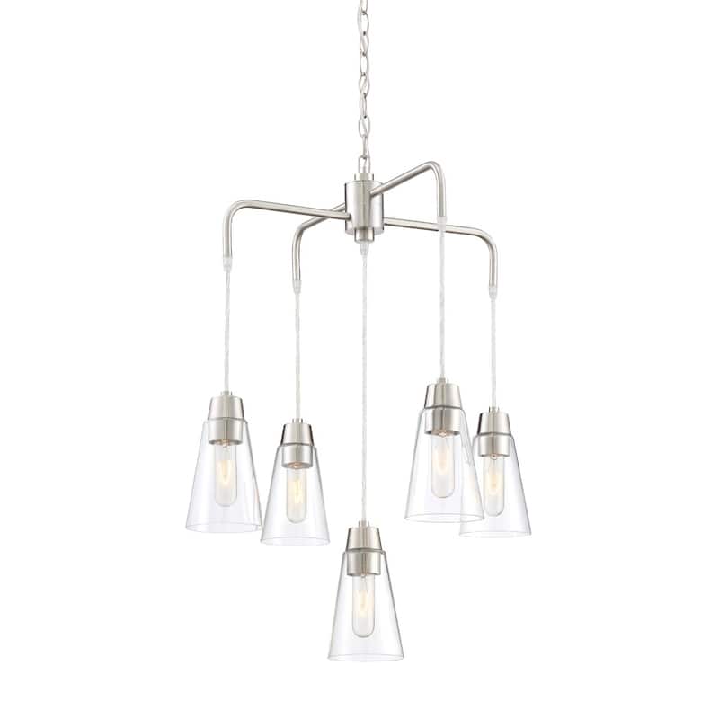 Echo 5 Light Chandelier - Satin