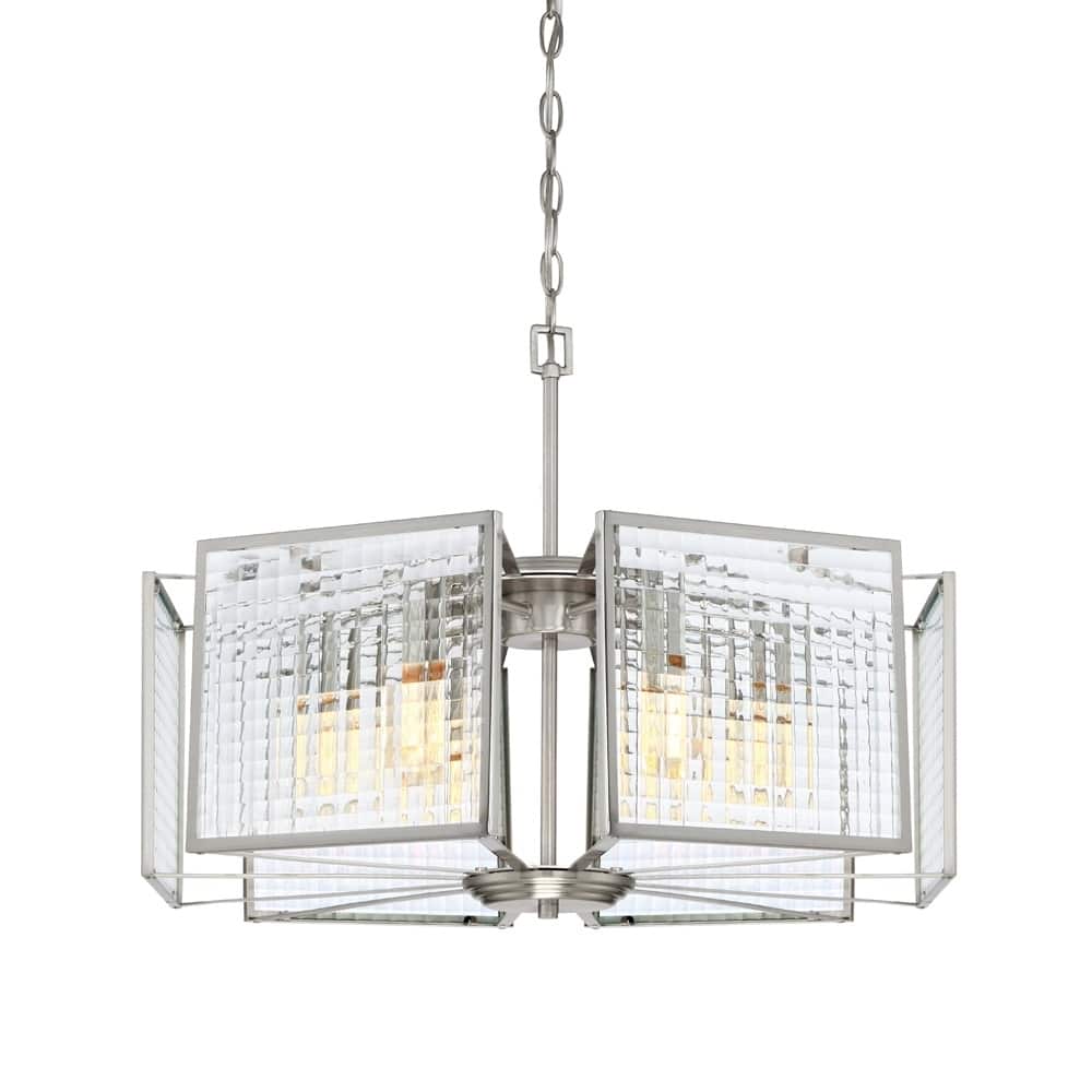 Pivot 6 Light Chandelier - Satin