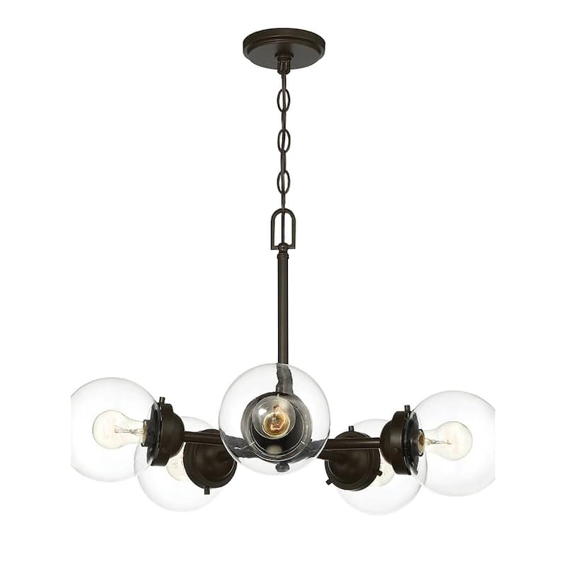 Knoll 5 Light Chandelier - Oil Rubbed
