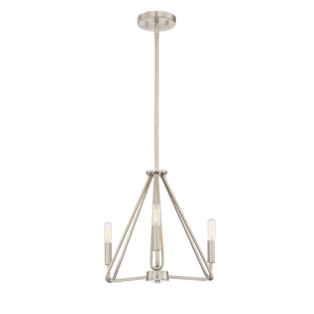 Uptown 3 Light Chandelier - Satin