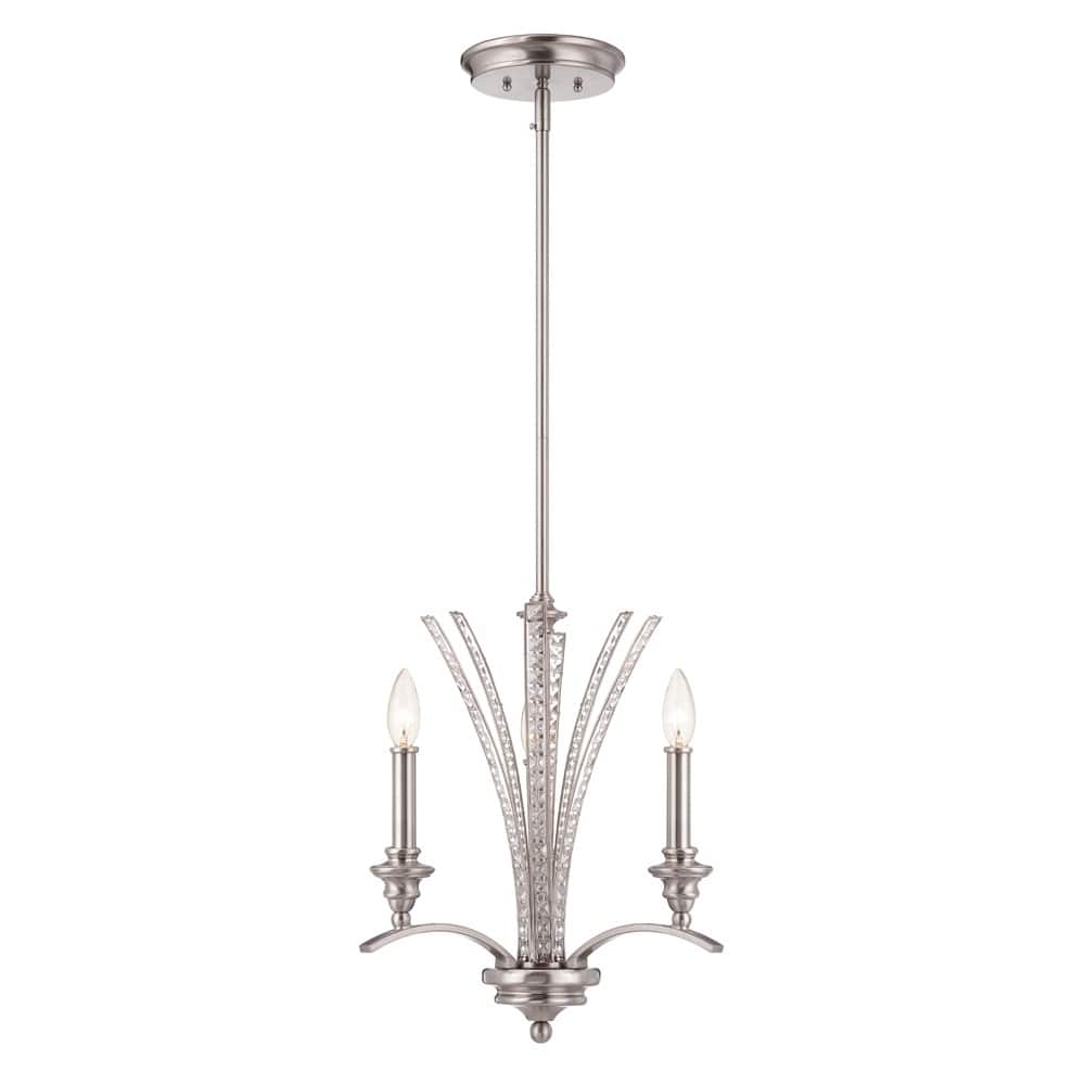 Grand Plazza 3 Light Chandelier - Satin