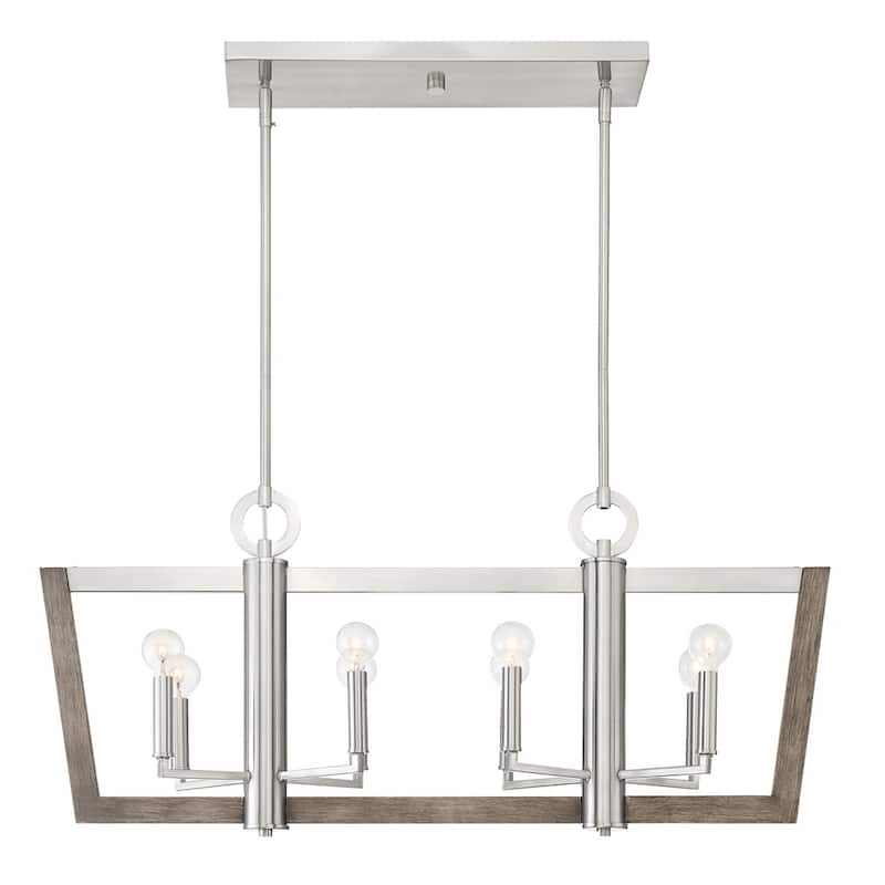Westend 8 Light Island Chandelier - Satin