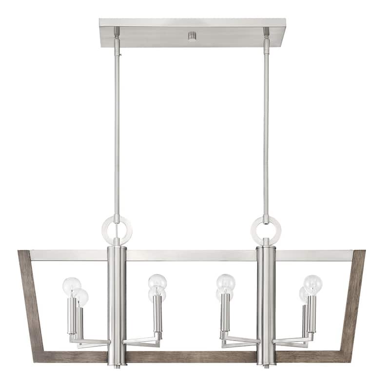 Westend 8 Light Island Chandelier - Satin