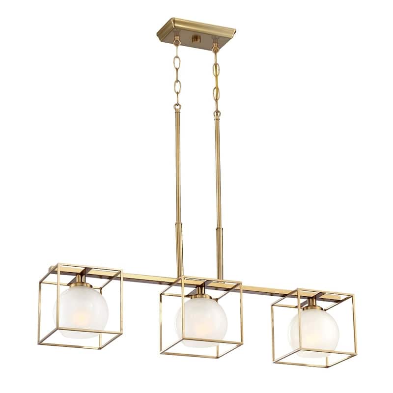 Cowen 3 Light Island Chandelier - Brushed