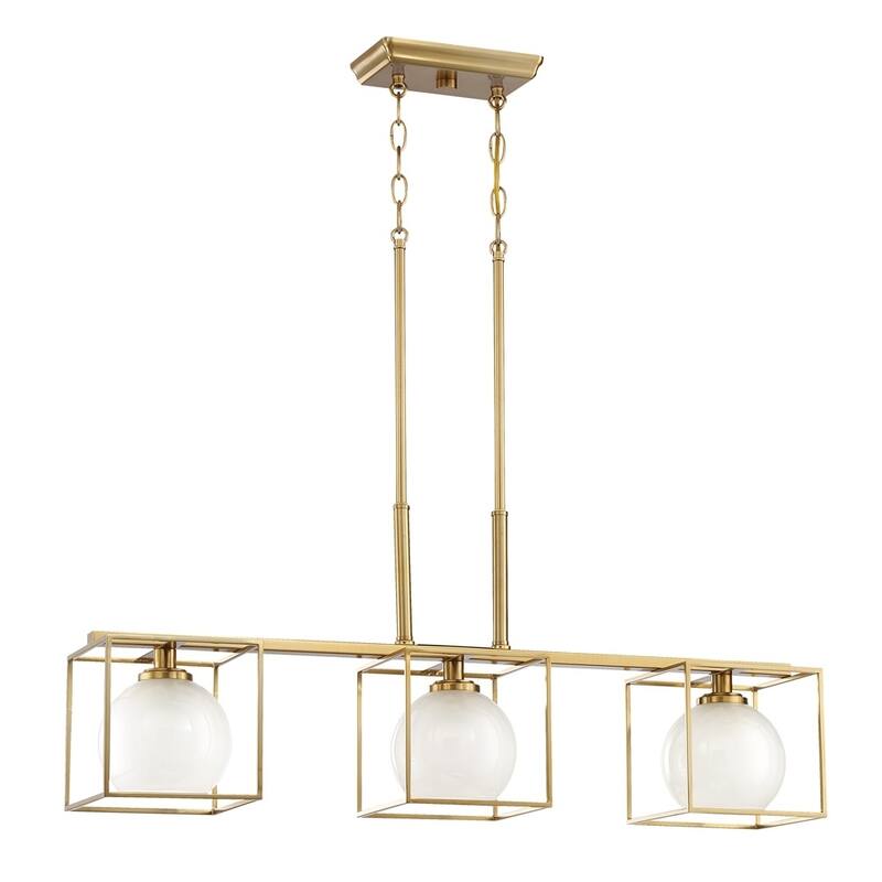 Cowen 3 Light Island Chandelier - Brushed
