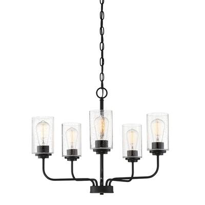 Logan 5 Light Chandelier - Matte