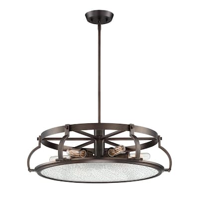 Eaton 6 Light Chandelier - Satin