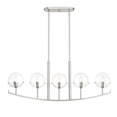 Spyglass 5 Light Island Chandelier - Satin