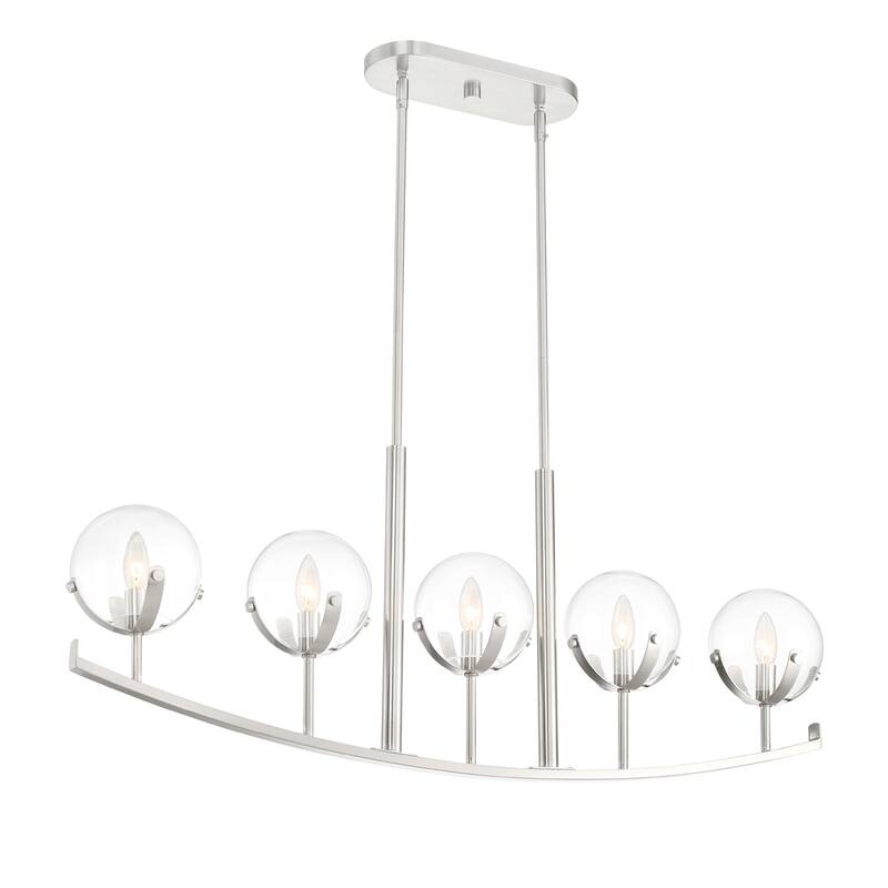 Spyglass 5 Light Island Chandelier - Satin