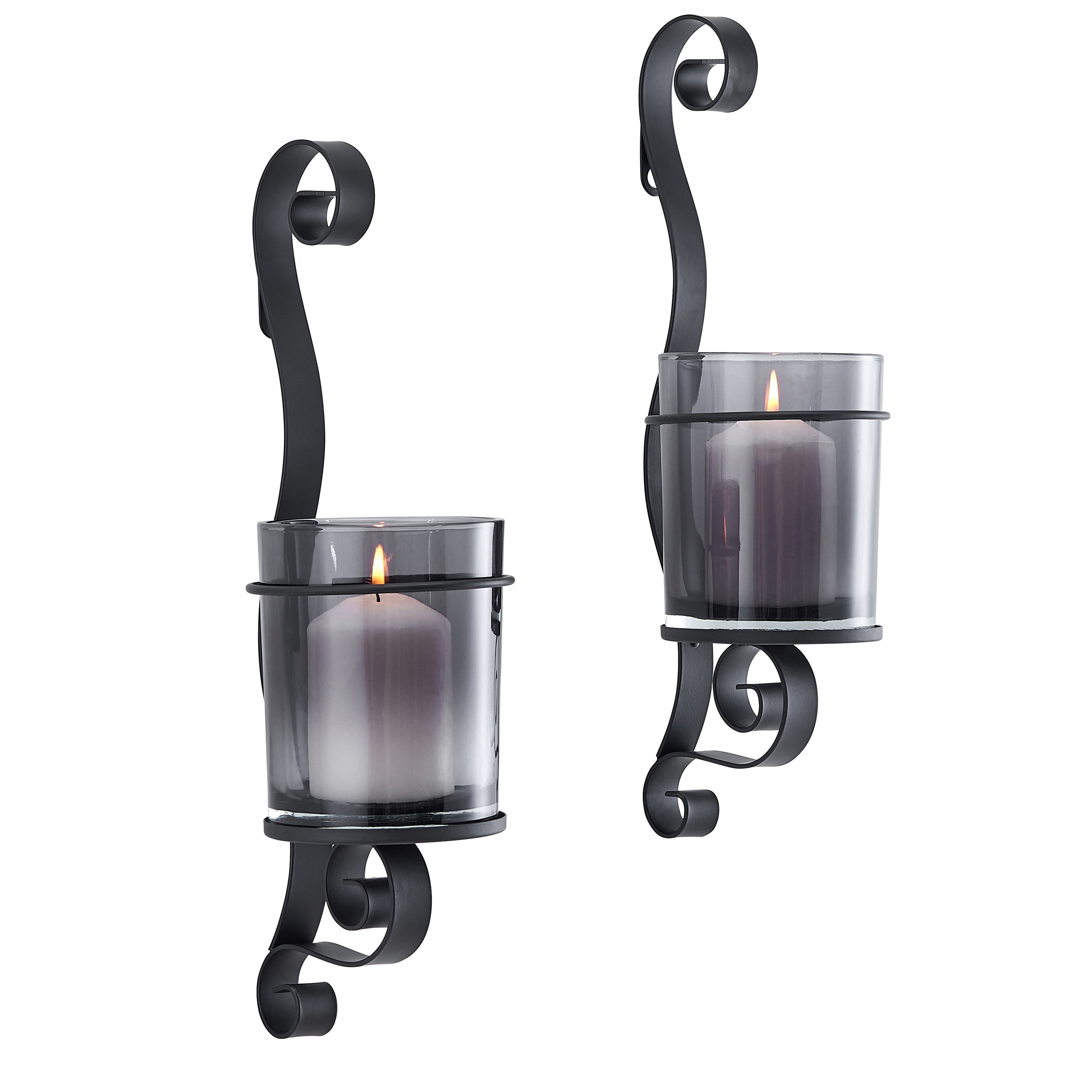 Double Candle Wall Sconce Black - Candle Holders at Weald Store – weald  store