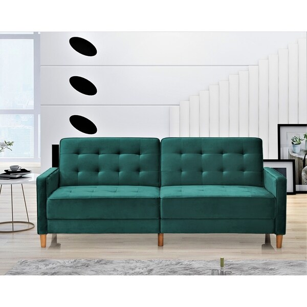 Jonathan Tufted Velvet Sofa Bed Sleeper On Sale Bed Bath Beyond 31059702