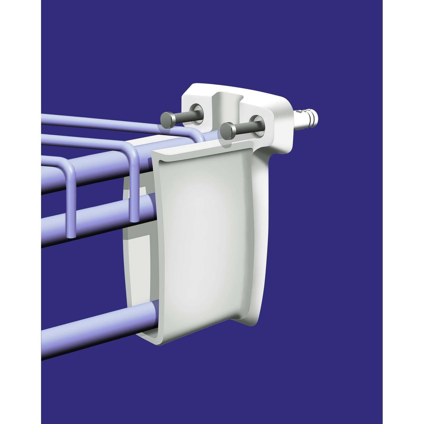 ClosetMaid Fixed Mount Wire Shelving Side Wall Bracket (500Pack) On