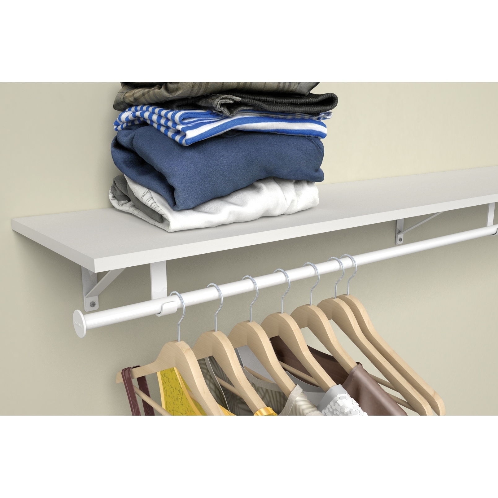 ClosetMaid 4-6 ft. Closet Rod Hardware Kit - Shelf Not Included - Bed Bath  & Beyond - 31059933
