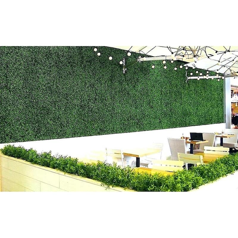 Artificial Boxwood Hedge Greenery Panels, 20"x20"/pc - 12pc