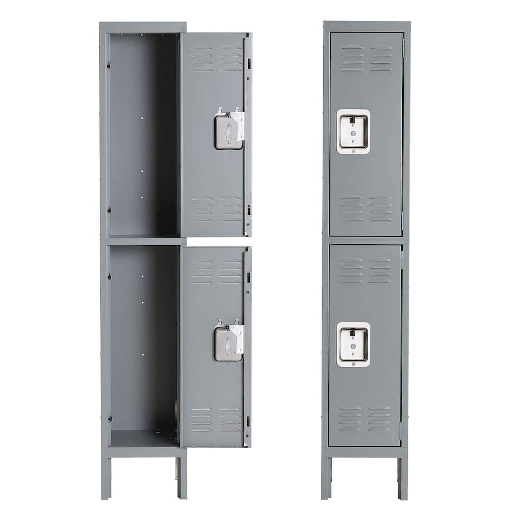 3 Tier Double Door Metal Locker