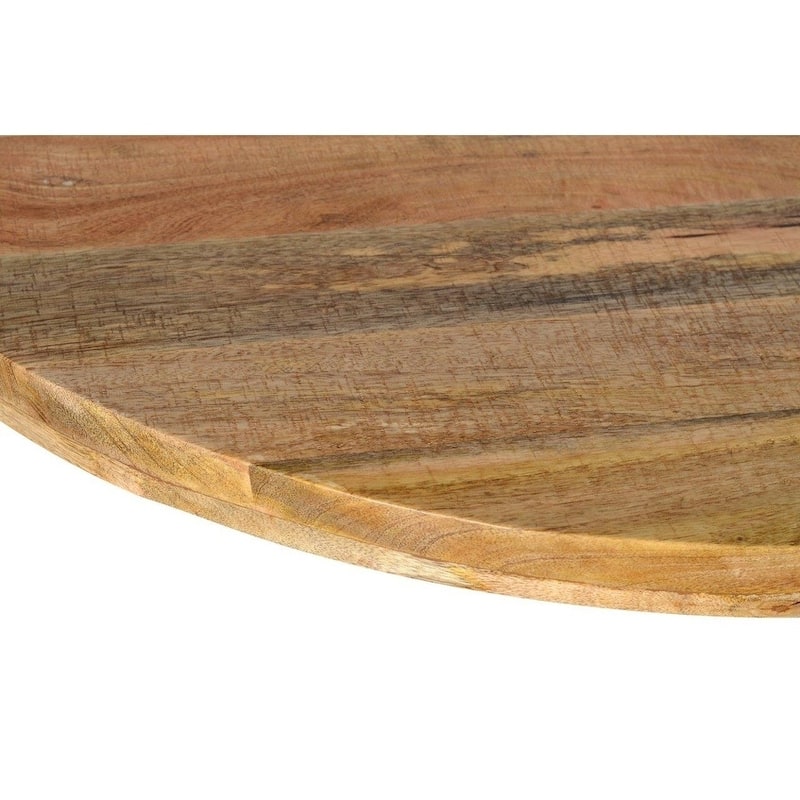 ROOT Natural Mango Wood Round Coffee Table - 35