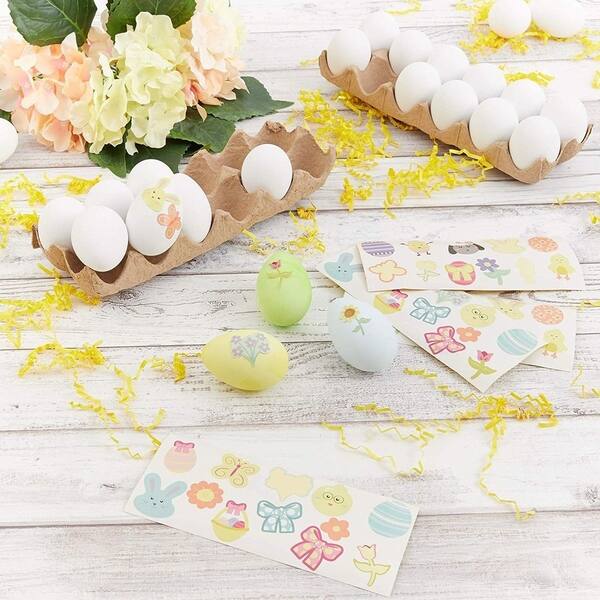 Shop 24x Artificial Easter Egg Decorating Kit With Stickers Garden