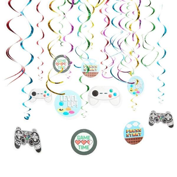 Shop 30x Video Game Hanging Swirl Spiral Decorations For Ceiling
