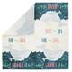 100 Pack Gender Reveal Whale Design Paper Napkins 6.5" for Baby Shower Decorations